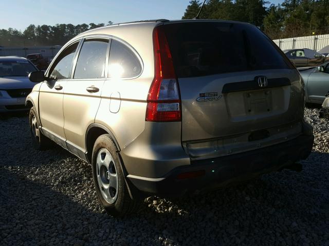 JHLRE38307C062924 - 2007 HONDA CR-V LX TAN photo 3