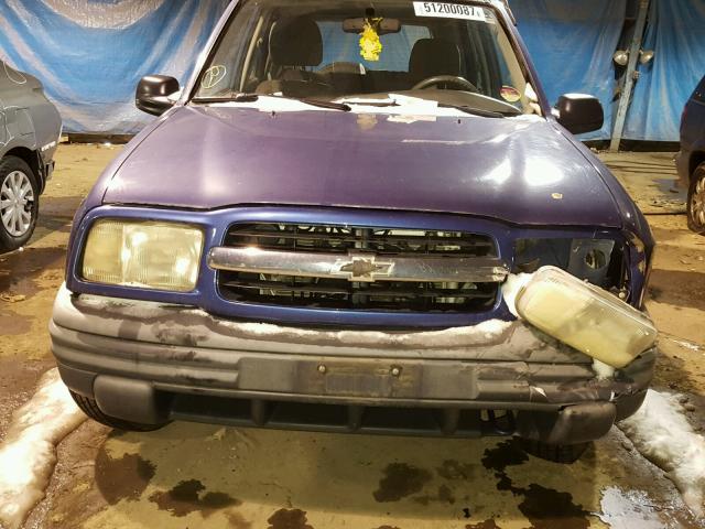 2CNBJ13C1X6924459 - 1999 CHEVROLET TRACKER BLUE photo 10