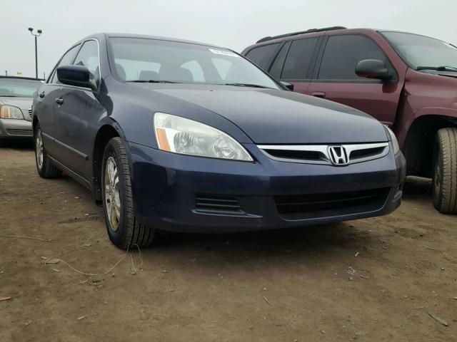 1HGCM56336A052453 - 2006 HONDA ACCORD SE BLUE photo 1