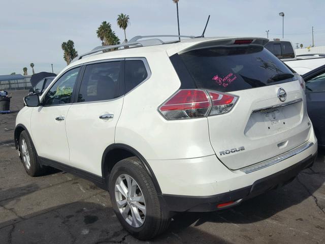 5N1AT2MT5FC896598 - 2015 NISSAN ROGUE S WHITE photo 3