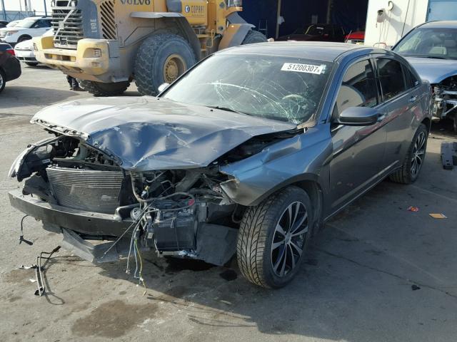 1C3CCBBB3DN636567 - 2013 CHRYSLER 200 TOURIN GRAY photo 2