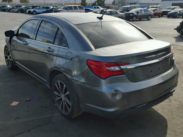 1C3CCBBB3DN636567 - 2013 CHRYSLER 200 TOURIN GRAY photo 3