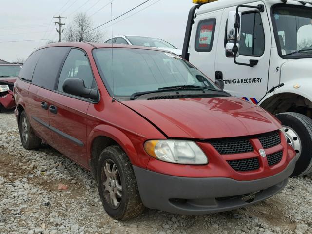 1D4GP24R84B519485 - 2004 DODGE GRAND CARA RED photo 1