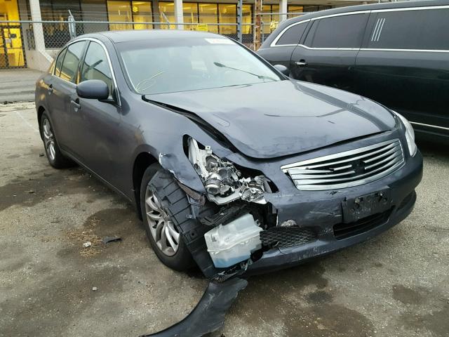 JNKBV61F98M254759 - 2008 INFINITI G35 BLUE photo 1