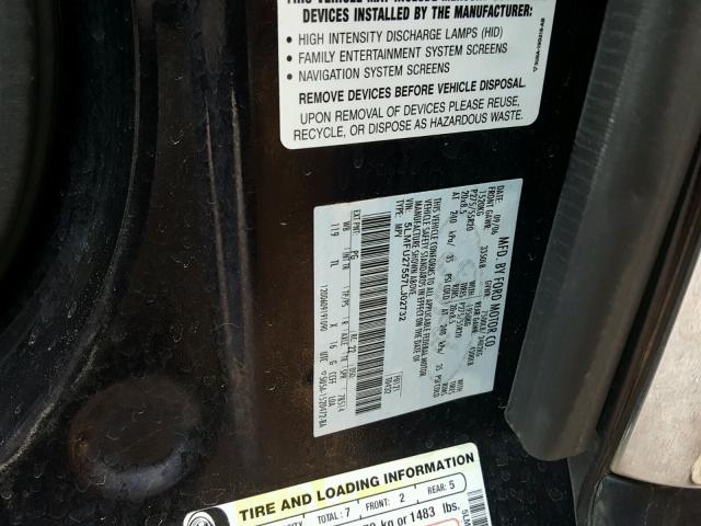 5LMFU27557LJ02732 - 2007 LINCOLN NAVIGATOR PURPLE photo 10