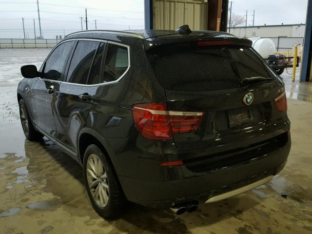 5UXWX9C55D0A11472 - 2013 BMW X3 XDRIVE2 Czarny zdjęcie 3