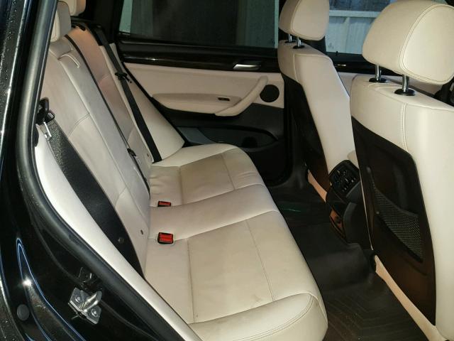 5UXWX9C55D0A11472 - 2013 BMW X3 XDRIVE2 Czarny zdjęcie 6
