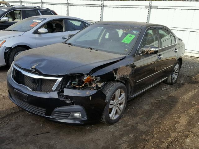 KNAGE224X95362894 - 2009 KIA OPTIMA LX BLACK photo 2