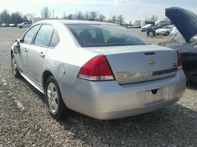 2G1WA5EK6A1158601 - 2010 CHEVROLET IMPALA LS SILVER photo 3