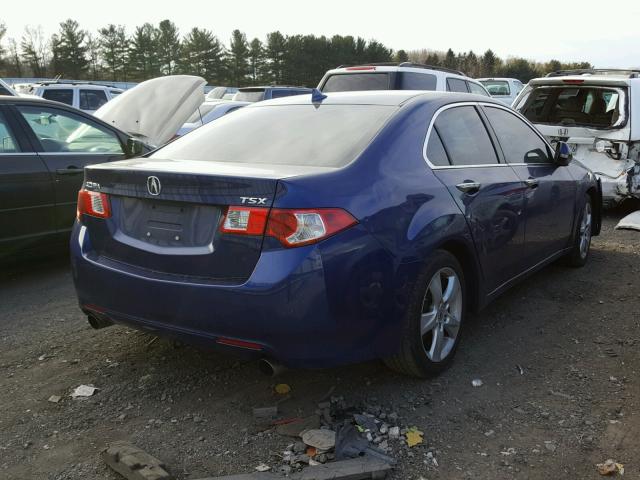 JH4CU26669C022782 - 2009 ACURA TSX BLUE photo 4