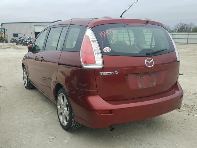 JM1CR2W34A0386052 - 2010 MAZDA 5 RED photo 3