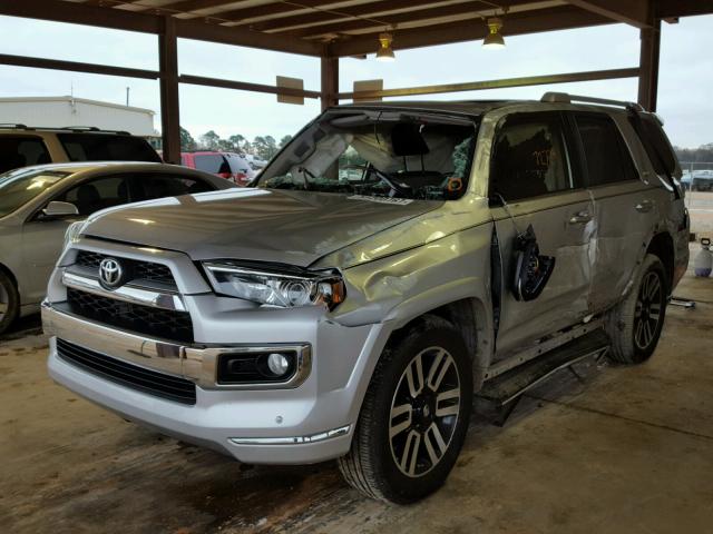 JTEBU5JR0E5178665 - 2014 TOYOTA 4RUNNER SR SILVER photo 2