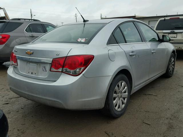 1G1PF5S92B7202962 - 2011 CHEVROLET CRUZE LT SILVER photo 4