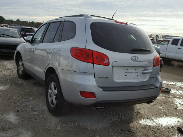 5NMSG13D67H086711 - 2007 HYUNDAI SANTA FE G SILVER photo 3