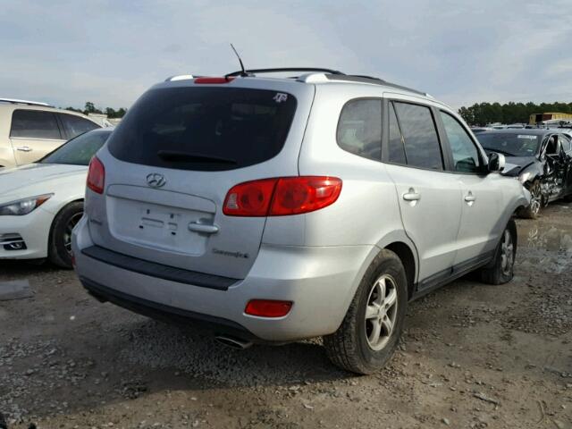 5NMSG13D67H086711 - 2007 HYUNDAI SANTA FE G SILVER photo 4