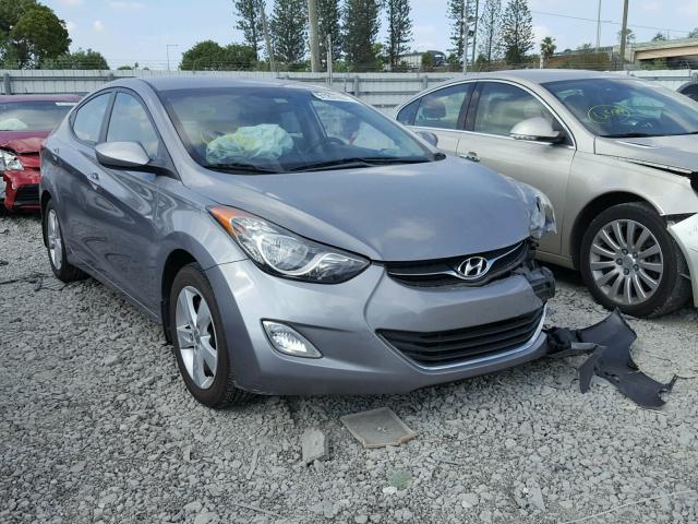 KMHDH4AE4CU366547 - 2012 HYUNDAI ELANTRA GL GRAY photo 1