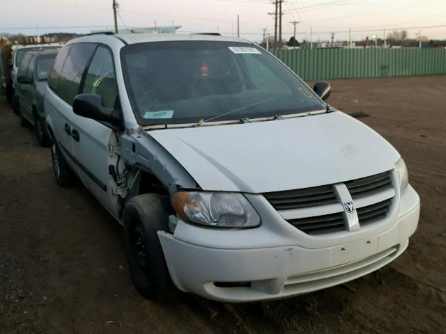 1D4GP24R16B639700 - 2006 DODGE GRAND CARA WHITE photo 1