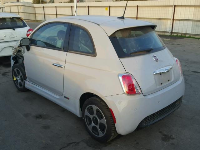 3C3CFFGE1HT546017 - 2017 FIAT 500 ELECTR GRAY photo 3