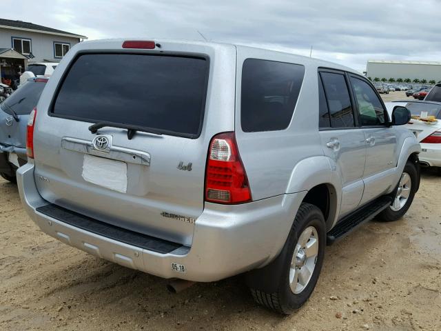 JTEBU14R570121026 - 2007 TOYOTA 4RUNNER SR SILVER photo 4