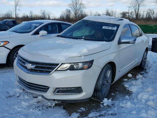 1G1155S39EU121886 - 2014 CHEVROLET IMPALA LTZ WHITE photo 2