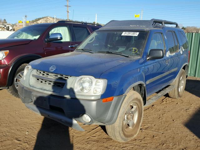 5N1ED28T33C639010 - 2003 NISSAN XTERRA XE BLUE photo 2