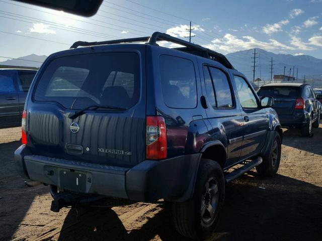 5N1ED28T33C639010 - 2003 NISSAN XTERRA XE BLUE photo 4