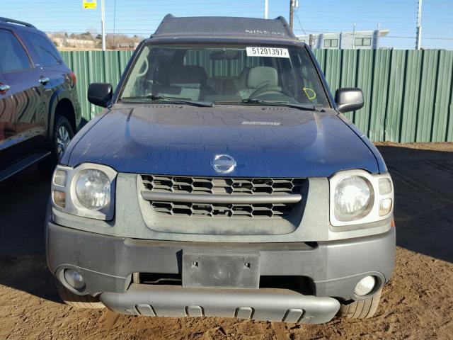 5N1ED28T33C639010 - 2003 NISSAN XTERRA XE BLUE photo 9