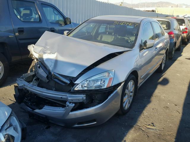 1HGCM66537A083615 - 2007 HONDA ACCORD EX GRAY photo 2