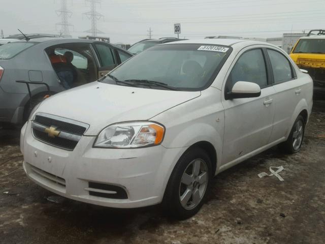 KL1TD56688B042675 - 2008 CHEVROLET AVEO BASE WHITE photo 2