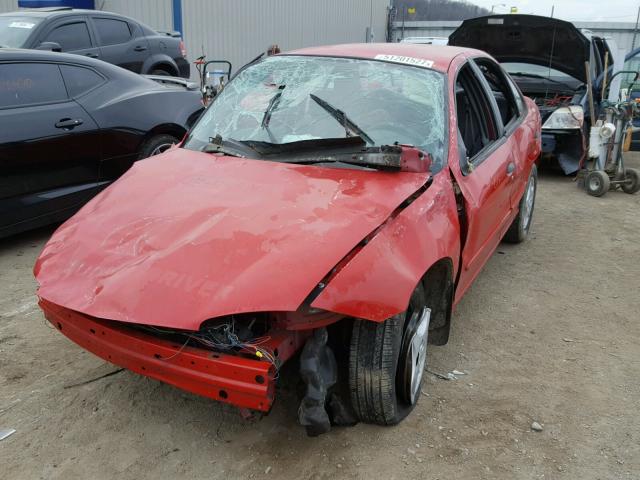 1G1JC52F537256035 - 2003 CHEVROLET CAVALIER RED photo 2