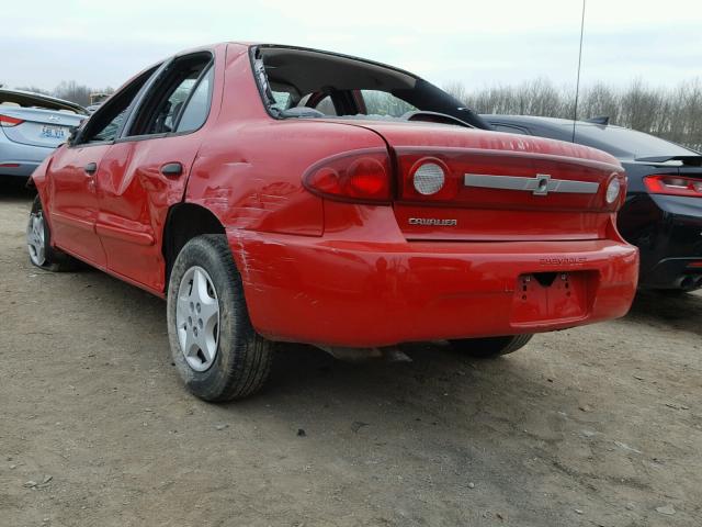 1G1JC52F537256035 - 2003 CHEVROLET CAVALIER RED photo 3