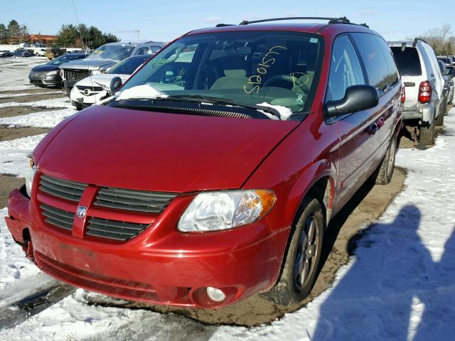 2D4GP44L85R581298 - 2005 DODGE GRAND CARA RED photo 2