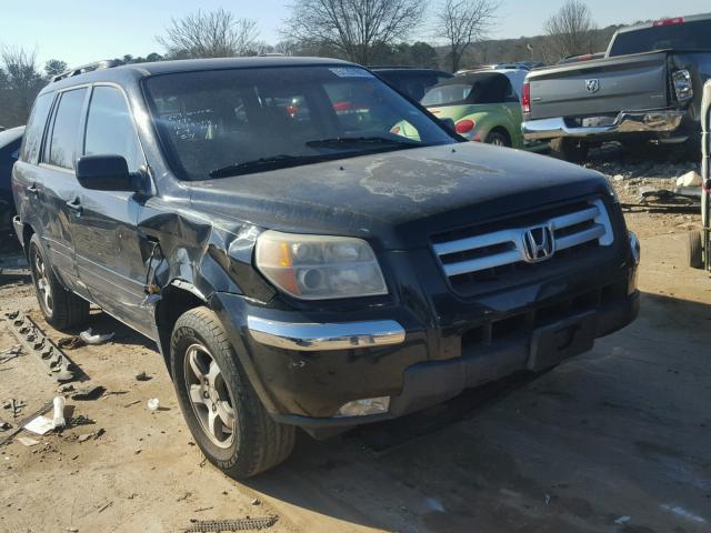 5FNYF28457B033916 - 2007 HONDA PILOT EX BLACK photo 1