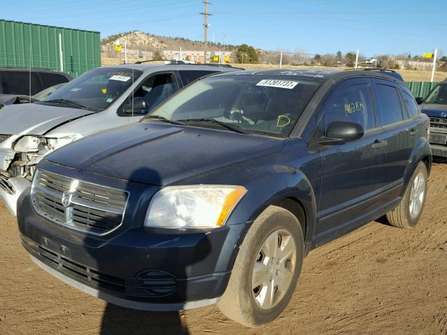 1B3HB48B17D590613 - 2007 DODGE CALIBER SX BLUE photo 2