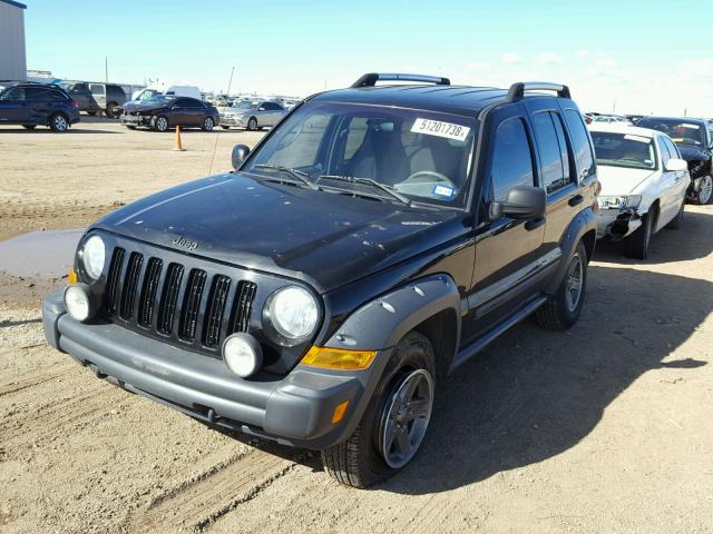 1J4GK38K66W110907 - 2006 JEEP LIBERTY RE BLACK photo 2