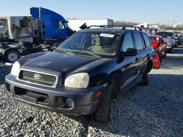 KM8SC13D64U645119 - 2004 HYUNDAI SANTA FE G BLACK photo 2