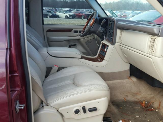 1GYEK63N14R232435 - 2004 CADILLAC ESCALADE L MAROON photo 5