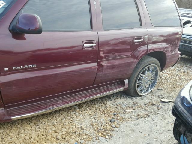 1GYEK63N14R232435 - 2004 CADILLAC ESCALADE L MAROON photo 9