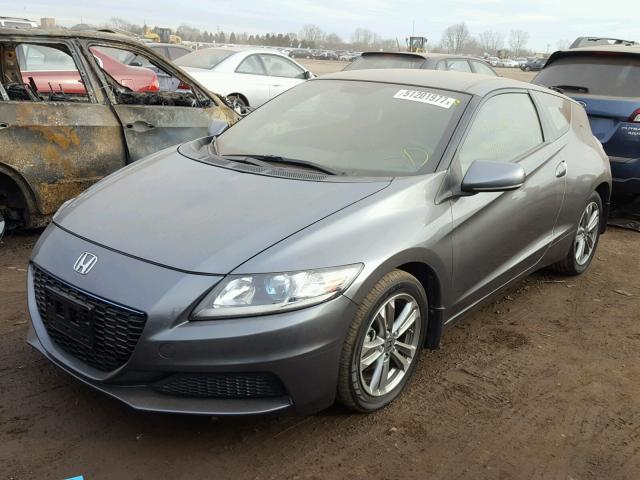 JHMZF1D4XDS003750 - 2013 HONDA CR-Z GRAY photo 2