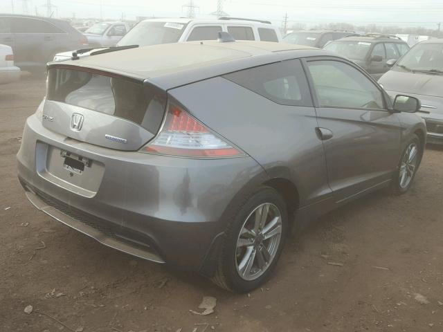 JHMZF1D4XDS003750 - 2013 HONDA CR-Z GRAY photo 4