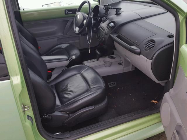 3VWCS21C91M422369 - 2001 VOLKSWAGEN NEW BEETLE 绿色 照片 5