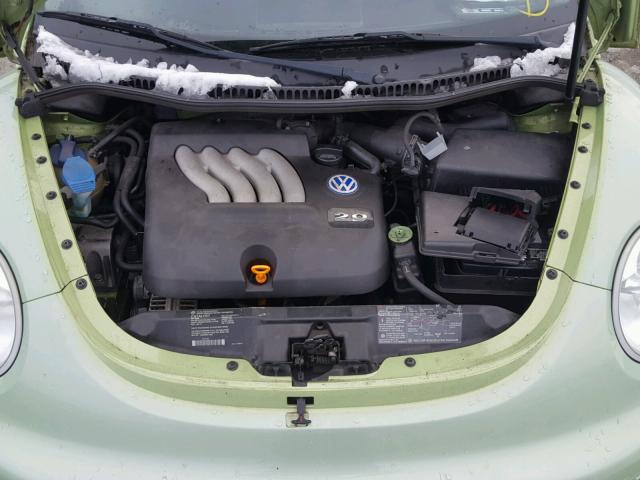 3VWCS21C91M422369 - 2001 VOLKSWAGEN NEW BEETLE 绿色 照片 7