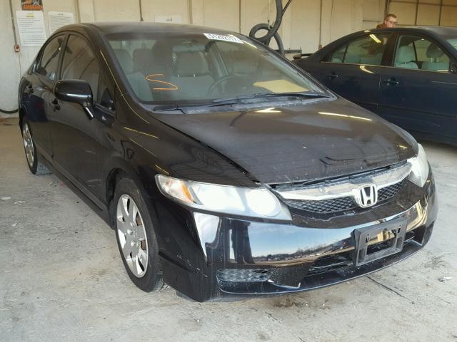 2HGFA1F52AH306759 - 2010 HONDA CIVIC LX BLACK photo 1