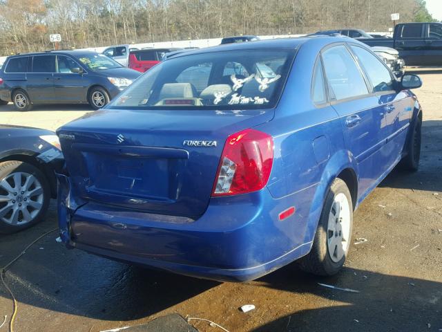 KL5JD56Z87K509186 - 2007 SUZUKI FORENZA BA BLUE photo 4