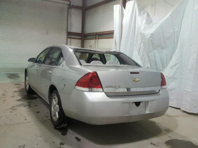 2G1WT55N589130255 - 2008 CHEVROLET IMPALA LT SILVER photo 3