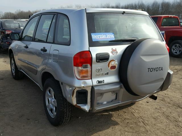 JTEHH20V836097125 - 2003 TOYOTA RAV4 SILVER photo 3