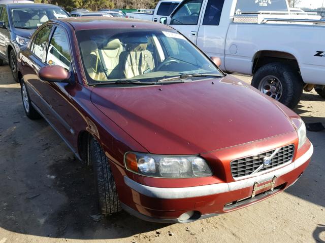 YV1RS61R122173643 - 2002 VOLVO S60 BURGUNDY photo 1