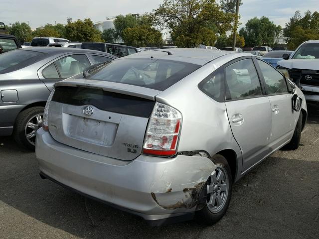 JTDKB20UX63163120 - 2006 TOYOTA PRIUS SILVER photo 4