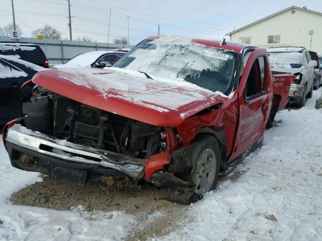 1GCRKSE37BZ102474 - 2011 CHEVROLET SILVERADO RED photo 2