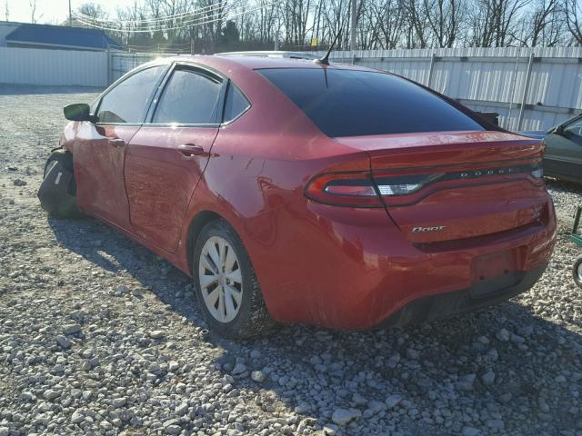 1C3CDFBB2ED877869 - 2014 DODGE DART SXT RED photo 3